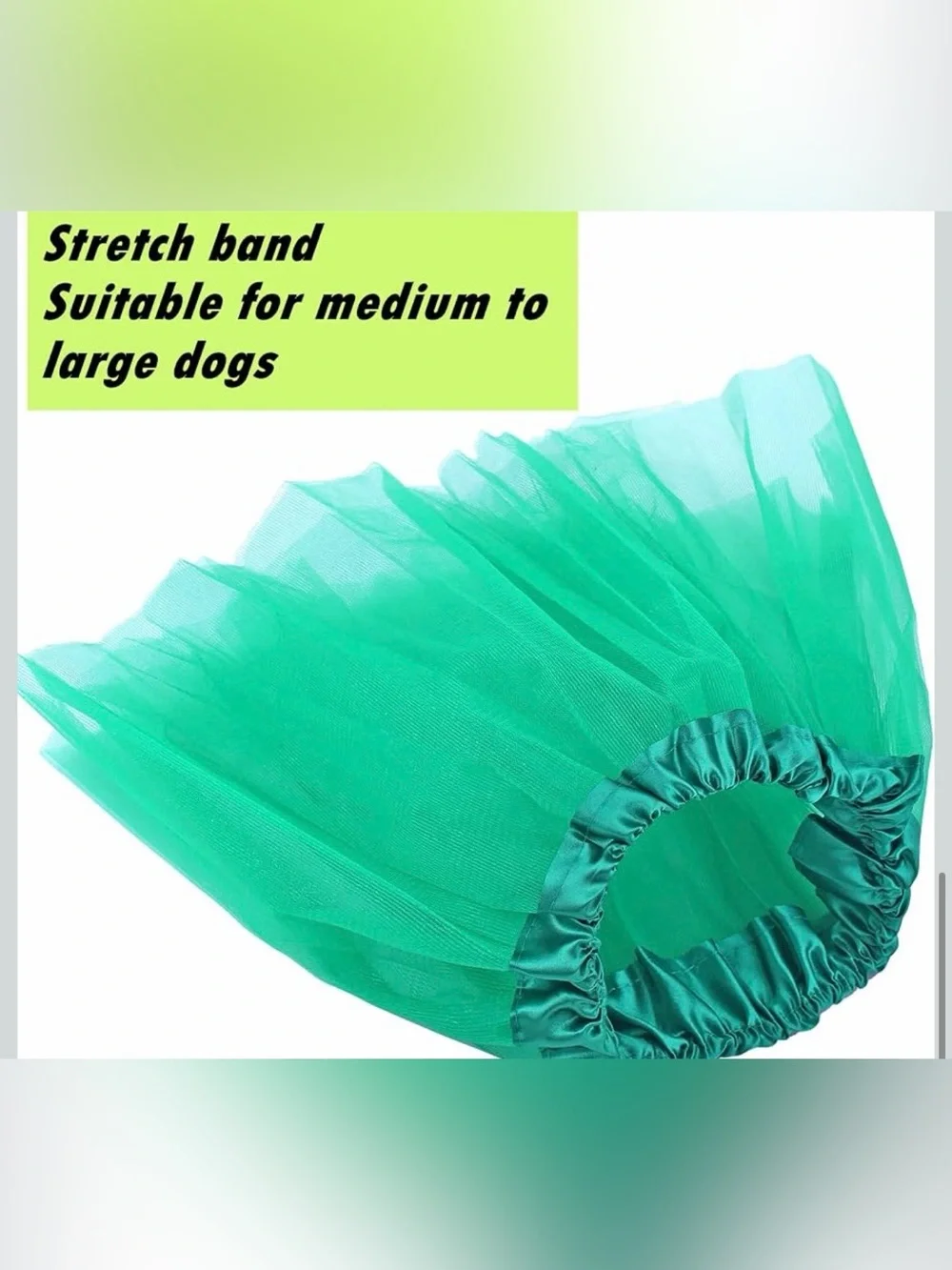 St. Patrick’s Day Girl Dog Outfit Kit – Green Sequin Bow Headband & Tutu Set